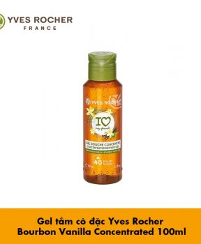 Gel Tắm Yves Rocher Dưỡng Da Hương Vani 100ml Concentrated Shower Gel Bourbon Vanilla