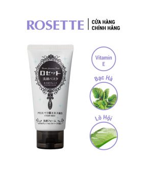 Sữa Rửa Mặt Rosette Dưỡng Ẩm Da 120g Face Wash Pasta Glacial Clay Cleanser