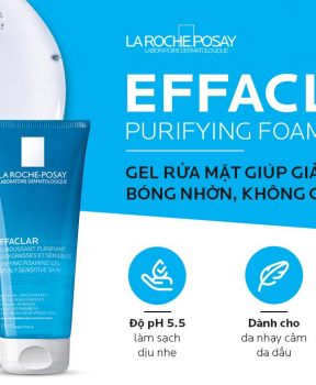 Gel Rửa Mặt La Roche-Posay Dành Cho Da Dầu, Nhạy Cảm 400ml