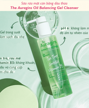 Gel Rửa Mặt The Auragins Làm Sạch Sâu Cho Da Dầu Mụn 150ml