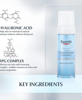Bọt Tẩy Trang Eucerin Làm Sạch & Dưỡng Ẩm Da 150ml