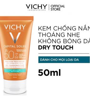 Kem Chống Nắng Vichy Thoáng Nhẹ Không Bóng Dầu SPF 50 50ml