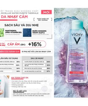 Sữa Tẩy Trang Vichy Giàu Khoáng Cho Da Khô Nhạy Cảm 200ml