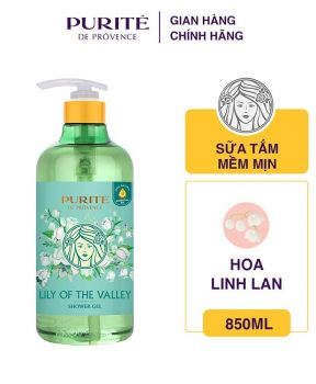 Sữa Tắm Purité Dưỡng Da Mềm Mịn Hương Hoa Linh Lan 850ml Lily Of The Valley Shower Gel
