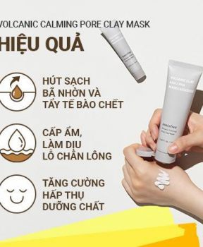 Mặt nạ đất sét làm dịu lỗ chân lông innisfree Volcanic Calming Pore Clay Mask 100 mL