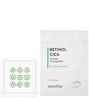 Miếng dán làm dịu và phục hồi da mụn innisfree Retinol Cica Ampoule Focusing Patch 1 ea
