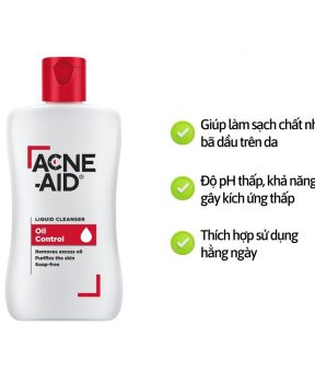 Sữa Rửa Mặt Acne-Aid Cho Da Nhờn Và Mụn 100ml Liquid Cleanser