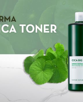 Nước Cân Bằng Nature Republic Green Derma Mild Cica Big Toner 500ml