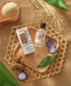 Nước Tẩy Trang S.O.N Nghệ Đen & Gạo Sạch Sâu Da 100ml Black Turmeric & Rice Bi-Phase