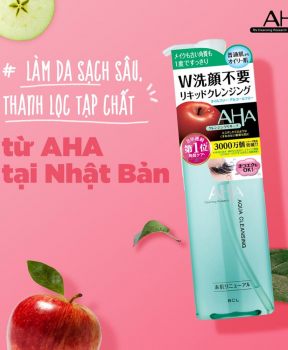 Nước Tẩy Trang Cleansing Research Chiết Xuất AHA 300ml Aqua Cleansing