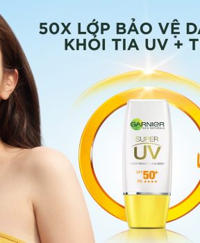 Kem Chống Nắng Garnier Làm Sáng Da Mịn Lì, Kiềm Dầu 30ml Light Complete Super UV Matte