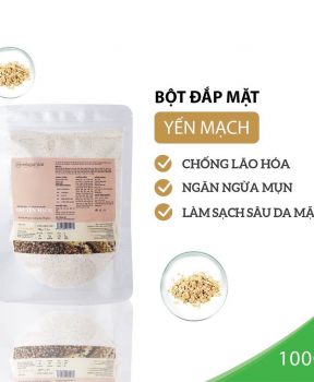 Bột Yến Mạch Milaganics Ngăn Ngừa Lão Hóa & Mụn 100g (Túi)