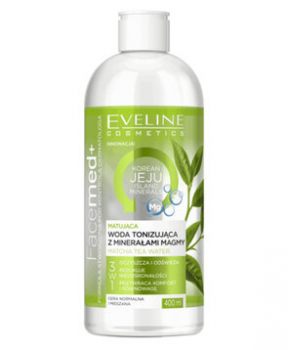 Nước Hoa Hồng EVELINE Chiết Xuất Trà Matcha 400ml Toning Water With Magma Mineral Matcha Tea Water