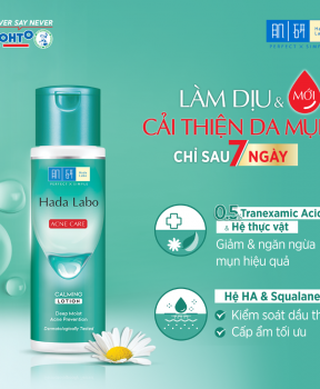 Dung Dịch Hada Labo Dưỡng Ẩm Cho Da Mụn Và Nhạy Cảm 170ml Acne Care Calming Lotion