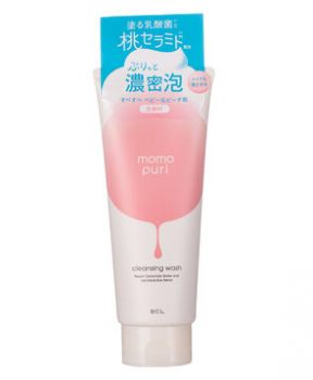 Sữa Rửa Mặt Tẩy Trang Làm Sạch Da Hương Đào Momopuri Moist Cleansing Wash 150g