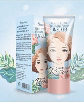 Serum Chống Nắng Seoulrose Dưỡng Sáng Da 45g First Essence Whitening Serum Sunscreen SPF45 PA+++