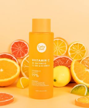 Nước Hoa Hồng Cathy Doll Dưỡng Sáng, Mờ Thâm 300ml Whitamin C Brightening Toner And Essence