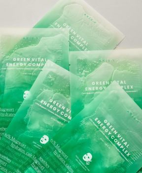Axis-Y Mặt nạ giấy Mugwort Green Vital Energy Complex Sheet Mask 27ml
