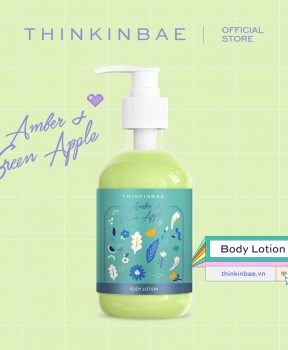 Thinkinbae dưỡng thể body lotion #Amber & green apple 300ml
