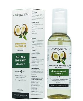 Dầu dừa Tinh Khiết Vitamin E Milaganics