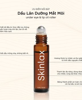 Skinlax Dầu lăn dưỡng mắt môi Under Eye & Lip Oil Rollrer 10ml