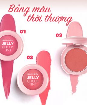 Má hồng dạng thạch Silky Girl Jelly Cheek Tint