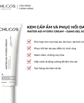 Chucos Kem Cấp Ẩm Và Phục Hồi Da Water Aid Hydro Cream - Gel 50g