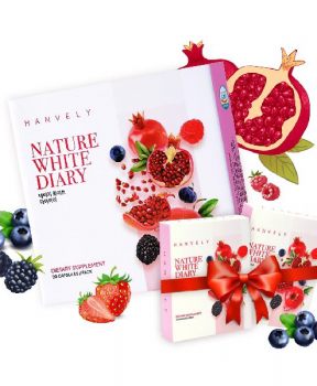 Combo Hanvely Viên uống Nature White Diary 30 viên