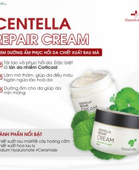 Kem Dưỡng GoodnDoc Rau Má Dưỡng Ẩm Phục Hồi Da 50ml Centella Repair Cream