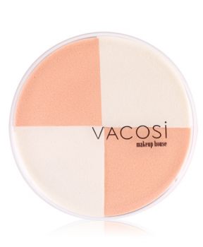 Bông Phấn Ướt Vacosi Tam Giác Vuông BP13 (Hộp 4 Cái) Quarter Sponge BP13