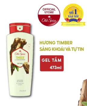 Gel Tắm Old Spice Hương Timber Sảng Khoái Và Tự Tin 473ml