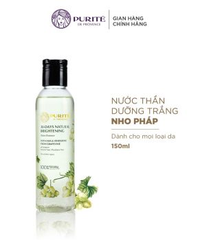 Nước Thần Purité Nho Pháp Dưỡng Sáng Da Chuyên Sâu 150ml 30-days Natural Brightening Water Essence