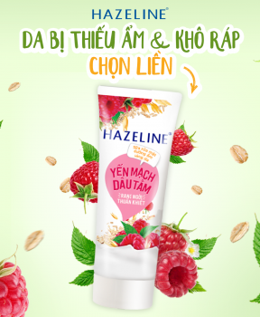 Sữa Rửa Mặt Hazeline Sáng Da Yến Mạch & Dâu Tằm 100g