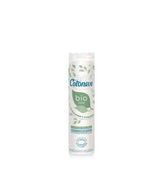 Bông tẩy trang COTONEVE hữu cơ Bio- Line (Túi sinh học tự phân hủy) (60 miếng) - 3577CV