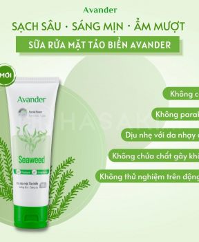 Avander Sữa rửa mặt tảo biển 100g