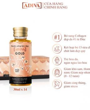 Adiva Gold Nước uống làm đẹp 30ml x 14 chai