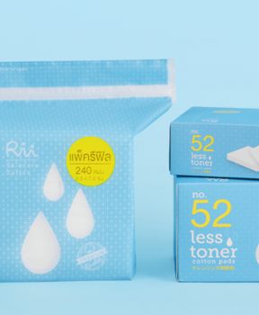 Bông Tẩy Trang Và Dưỡng Da Rii 120 miếng (Xanh) No.52 Less Toner Cotton Pads