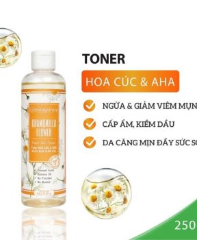 Toner Milaganics Hoa Cúc & AHA Ngừa Mụn, Giảm Dầu 500ml