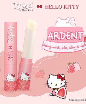 Son Dưỡng LipIce Hello Kitty Sheer Color Ardent (Hồng Tự Nhiên) - Hương Mochi Dâu 2.4g