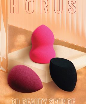 Mút Trang Điểm Horus 3D Beauty Sponge Hình Giọt Nước Màu Đỏ 3D Beauty Sponge