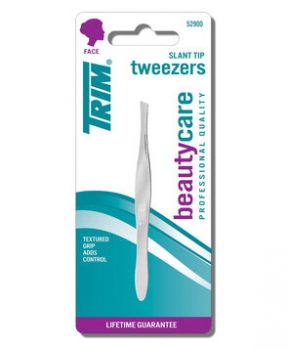 Nhíp Nhổ Lông Mày Hiệu TRIM Cao Cấp - Nhíp Đầu Xéo Beauty Care Slant Tip Tweezers