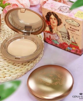 Phấn Nền Gina Glam #01 Light Beige Tông Màu Sáng 15g Pressed Powder Sweet Girls