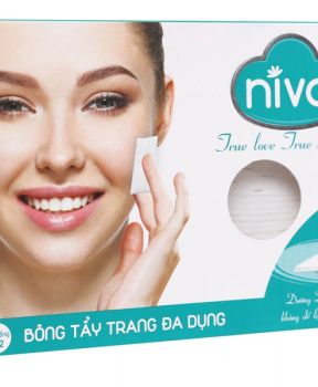 Bông tẩy trang đa dụng Niva an toàn, dịu nhẹ cho da hộp 80 miếng