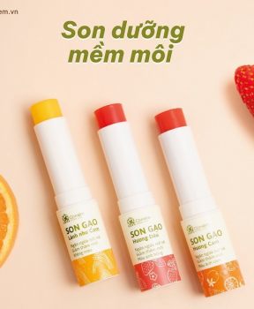 Son Dưỡng Gạo - 3 Lựa Chọn Hồng/ Cam/ Không Màu 3,6g