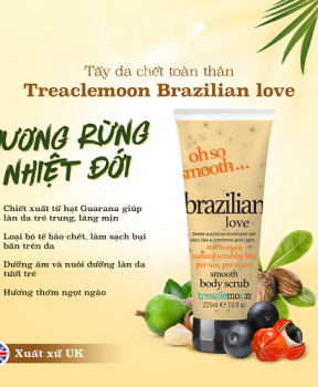 Treaclemoon Tẩy da chết Brazilian Love Body Scrub 225ml