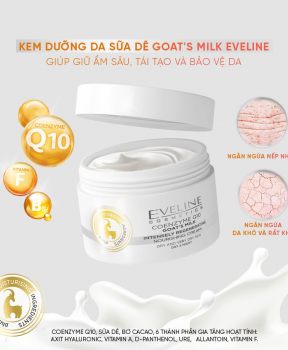 Eveline Kem dưỡng da Coenzyme Q10 Goat's Milk 50ml