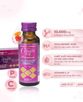 Shinnippai Nước uống Collagen Top 50ml x 10 chai