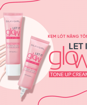 Silkygirl Kem lót nâng tông Let it Glow Tone Up Cream 25ml - 01 Radiant