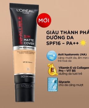 Loreal Kem nền infallible 32h matte cover