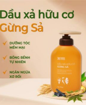 CoCayHoaLa Dầu xả Hữu Cơ Gừng Sả 500g - Mang lại mái tóc chắc khỏe